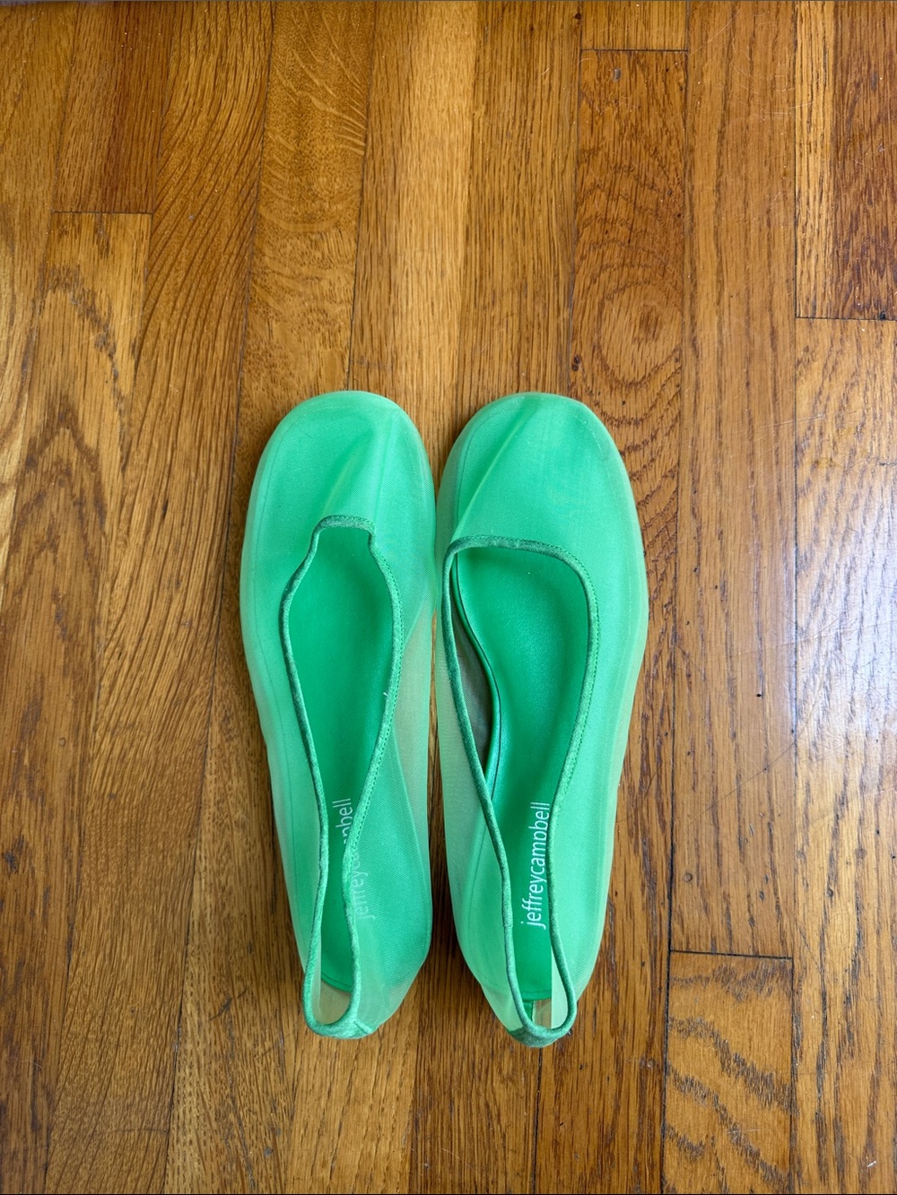 Jeffrey Campbell Green Slip-On Flats